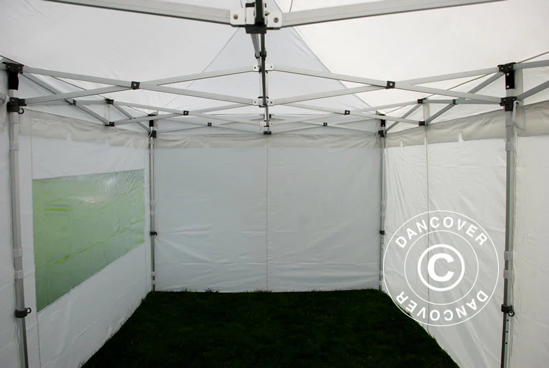 Snabbtält FleXtents PRO "Peaked" 3x6m Vit, inkl. 6 sidor - Image 11