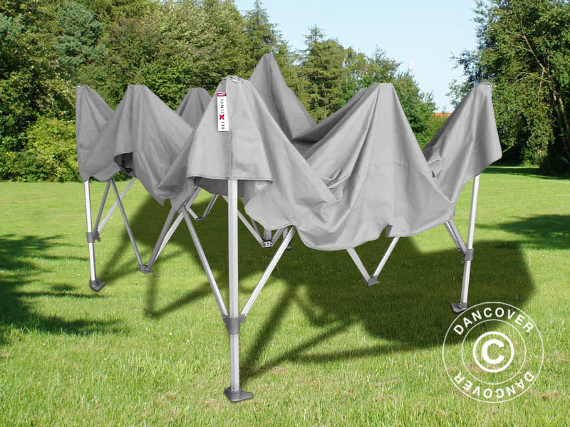 Snabbtält FleXtents PRO "Peaked" 4x4m Latte, inkl. 4 sidor - Image 13