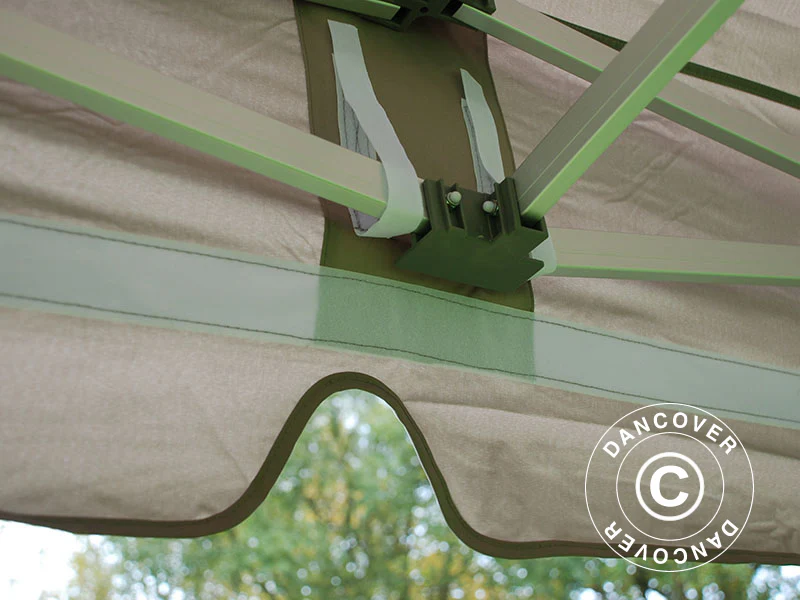 Snabbtält FleXtents PRO "Peaked" 4x6m Latte - Image 3