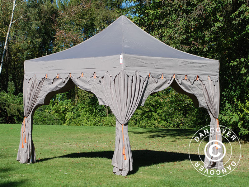 Snabbtält FleXtents PRO "Raj" 3x3m Latte/Orange - Image 11