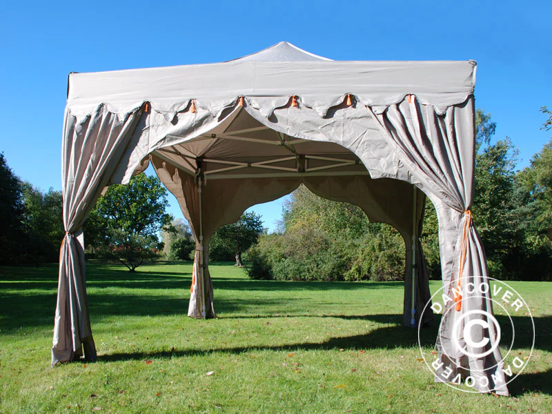 Snabbtält FleXtents PRO "Raj" 3x3m Latte/Orange - Image 13