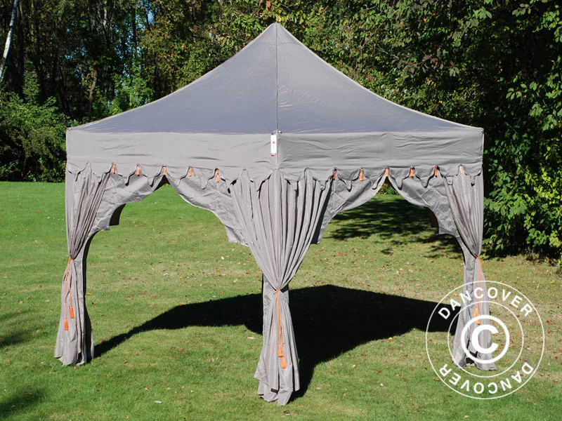 Snabbtält FleXtents PRO "Raj" 3x3m Latte/Orange - Image 2