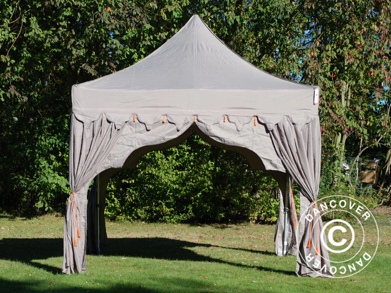 Snabbtält FleXtents PRO "Raj" 3x3m Latte/Orange - Image 3