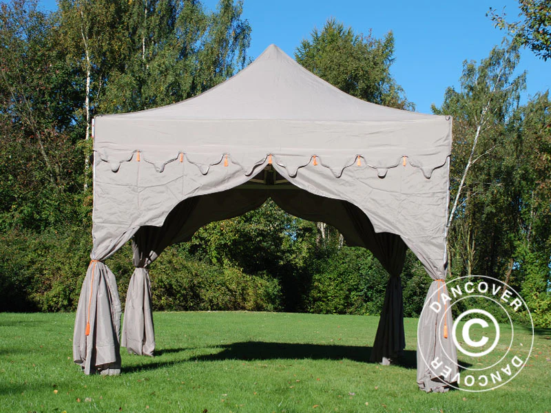 Snabbtält FleXtents PRO "Raj" 3x3m Latte/Orange - Image 4