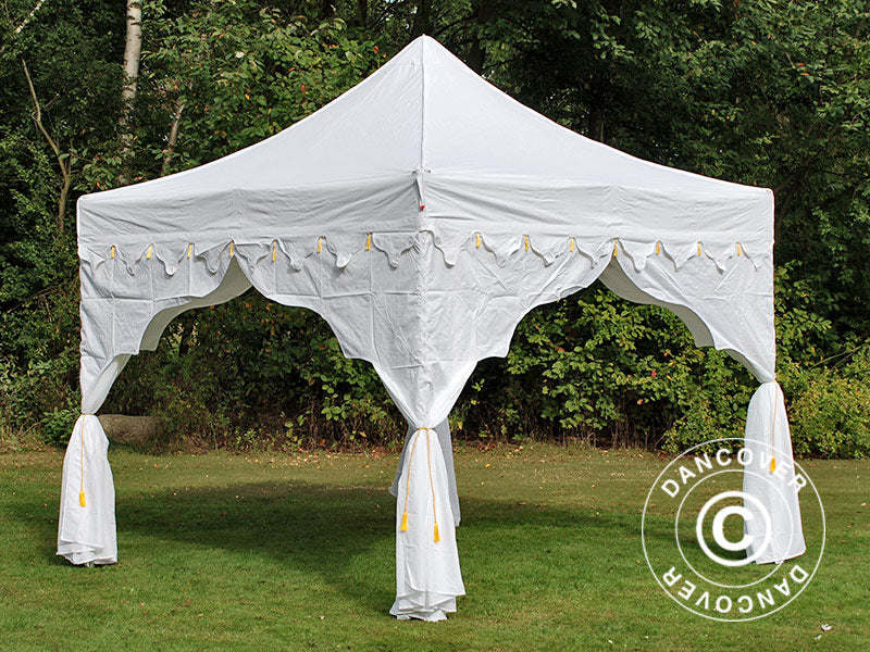 Snabbtält FleXtents PRO "Raj" 3x3m Vit/Guld - Image 11