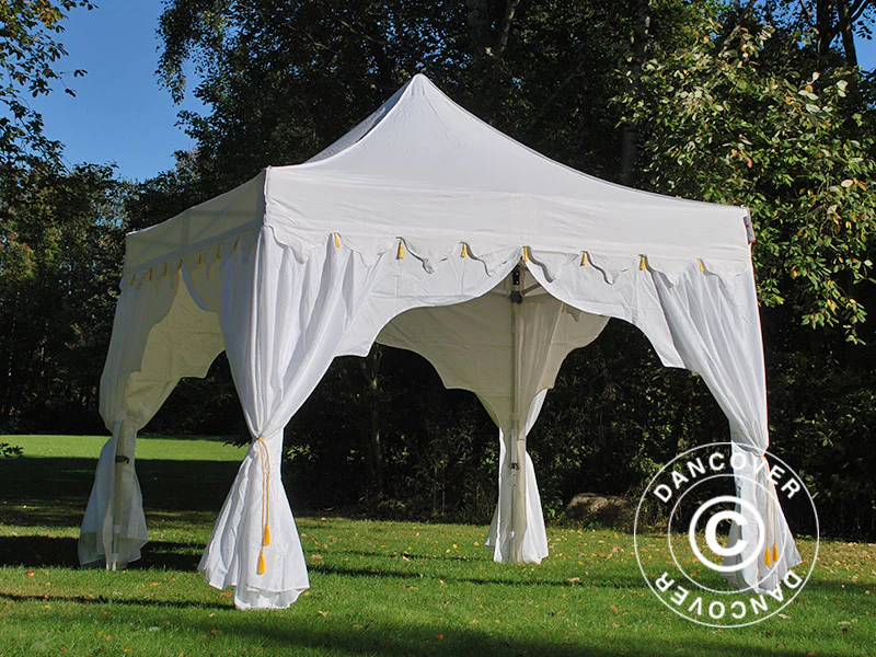 Snabbtält FleXtents PRO "Raj" 3x3m Vit/Guld - Image 4