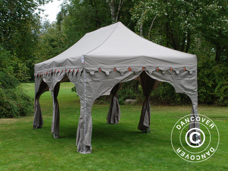 Snabbtält FleXtents PRO "Raj" 3x6m Latte/Orange - Image 11