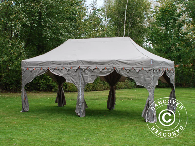 Snabbtält FleXtents PRO "Raj" 3x6m Latte/Orange - Image 12