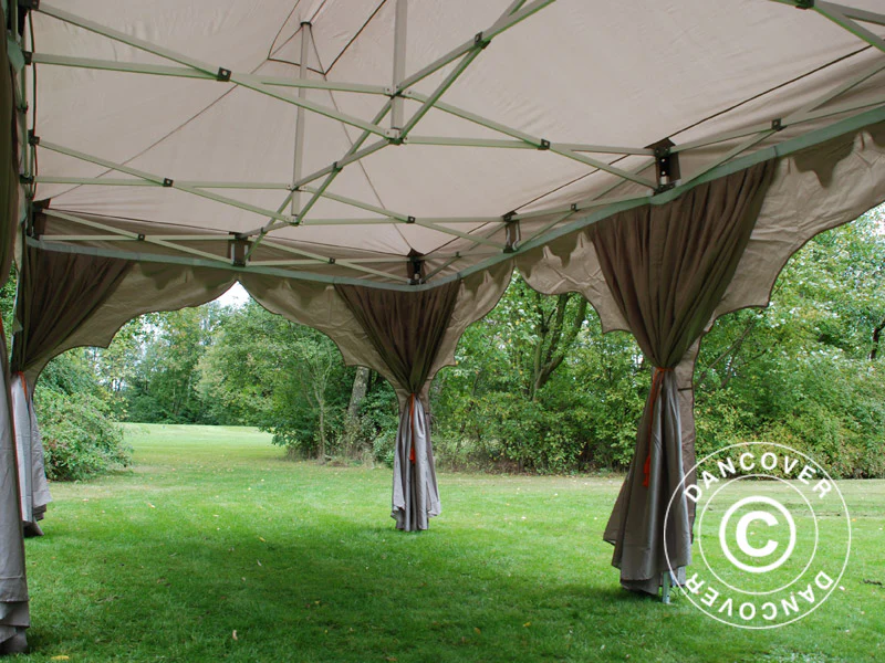 Snabbtält FleXtents PRO "Raj" 3x6m Latte/Orange - Image 13