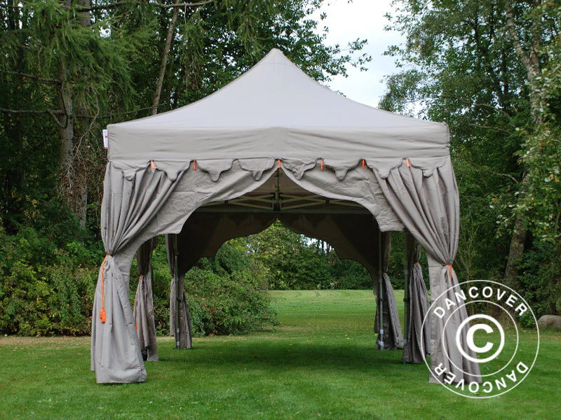 Snabbtält FleXtents PRO "Raj" 3x6m Latte/Orange - Image 3