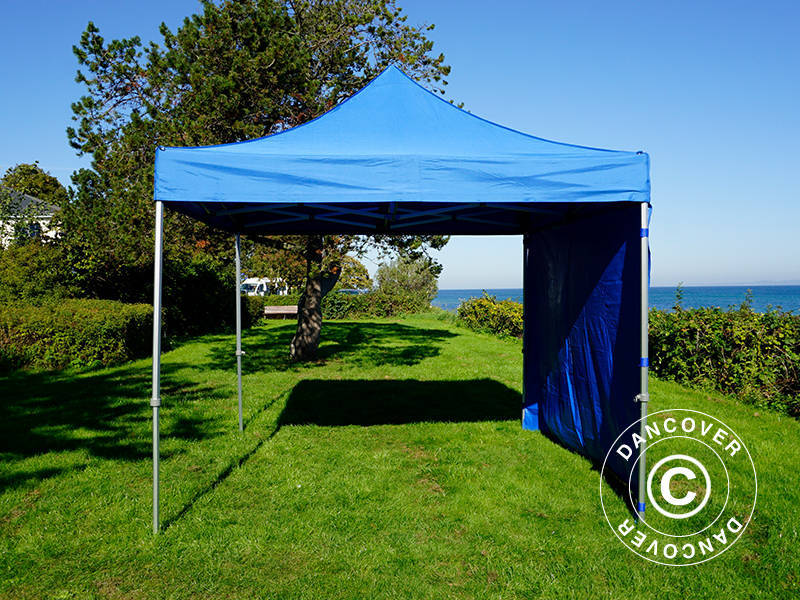 Snabbtält FleXtents PRO Steel 3x3m Blå, inkl. 4 sidor - Image 3