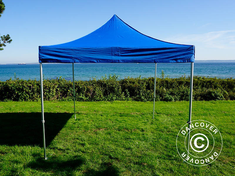 Snabbtält FleXtents PRO Steel 3x3m Blå, inkl. 4 sidor - Image 4