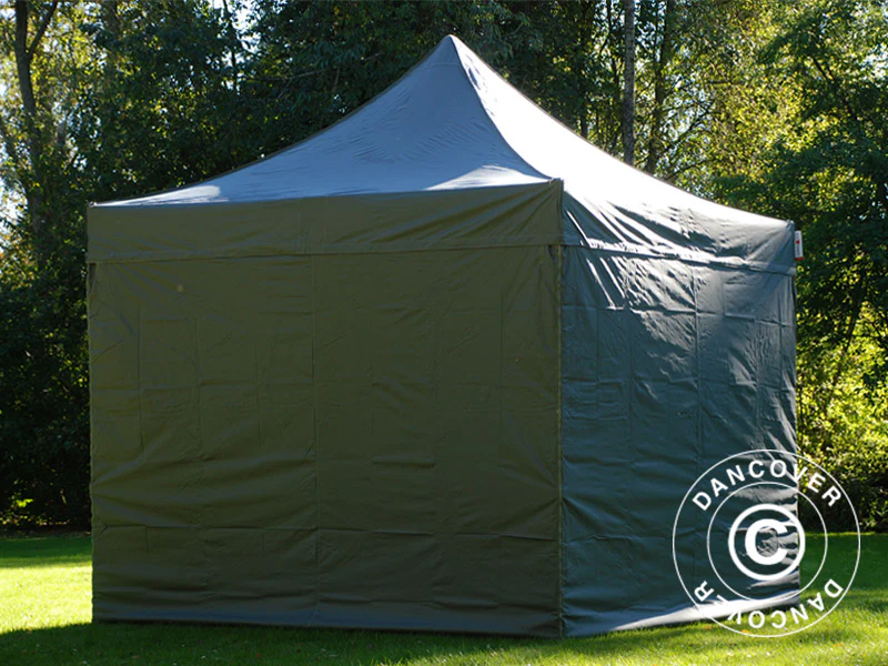 Snabbtält FleXtents PRO Steel 3x3m Grå, inkl. 4 sidor - Image 3