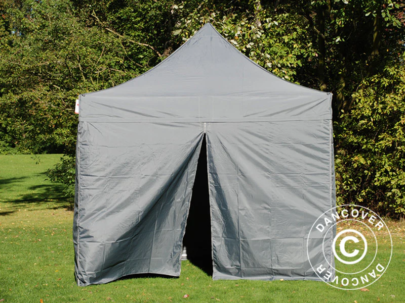 Snabbtält FleXtents PRO Steel 3x3m Grå, inkl. 4 sidor - Image 6