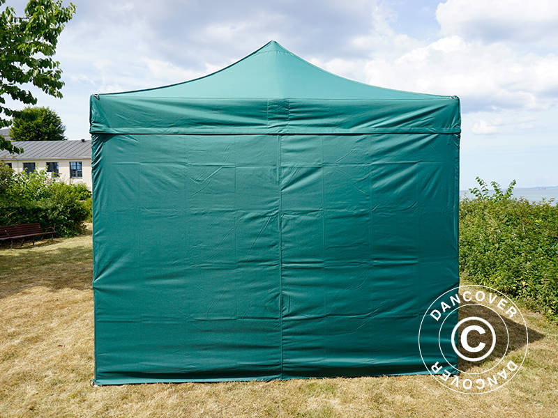 Snabbtält FleXtents PRO Steel 3x3m Grön, inkl. 4 sidor - Image 4