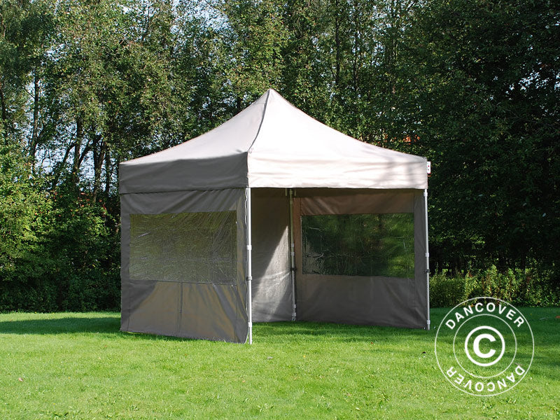 Snabbtält FleXtents PRO Steel 3x3m Latte, inkl. 4 sidor - Image 6