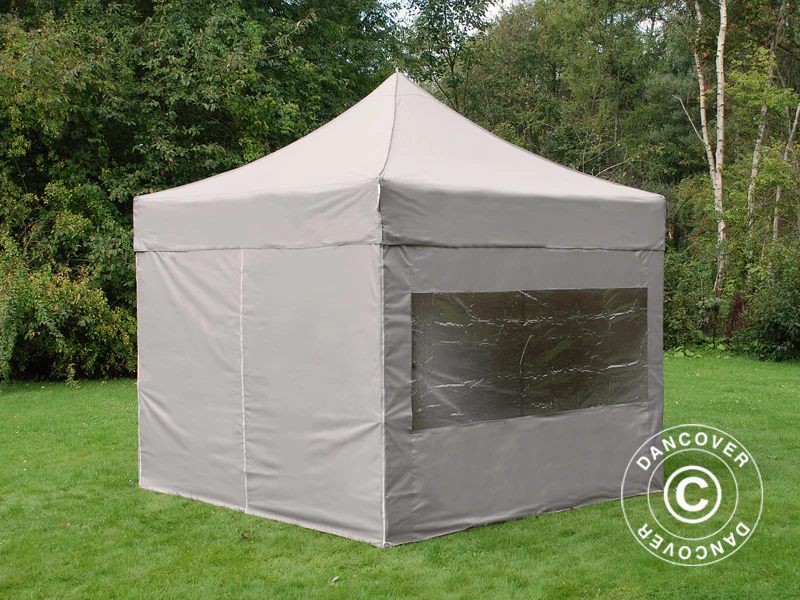 Snabbtält FleXtents PRO Steel 3x3m Latte, inkl. 4 sidor - Image 8