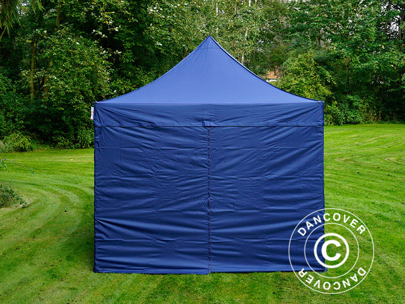 Snabbtält FleXtents PRO Steel 3x3m Mörkblå, inkl. 4 sidor - Image 3