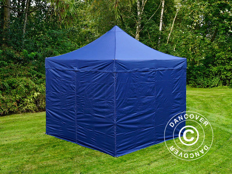 Snabbtält FleXtents PRO Steel 3x3m Mörkblå, inkl. 4 sidor - Image 4