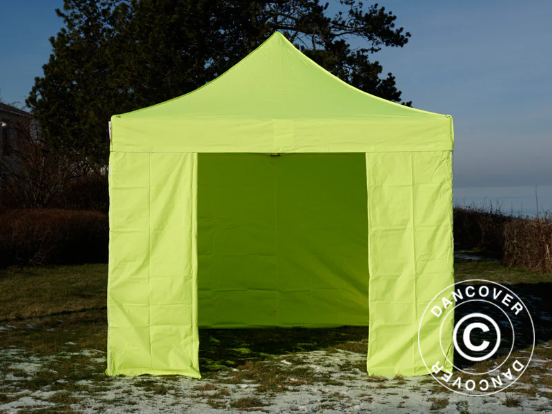 Snabbtält FleXtents PRO Steel 3x3m Neongul/grön, inkl. 4 sidor BARA 4 ST. KVAR - Image 2