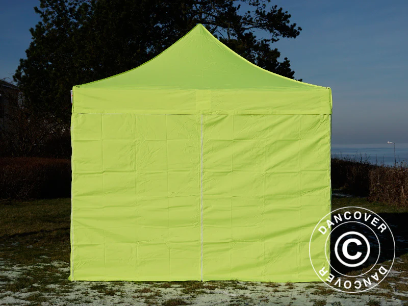 Snabbtält FleXtents PRO Steel 3x3m Neongul/grön, inkl. 4 sidor BARA 4 ST. KVAR - Image 4