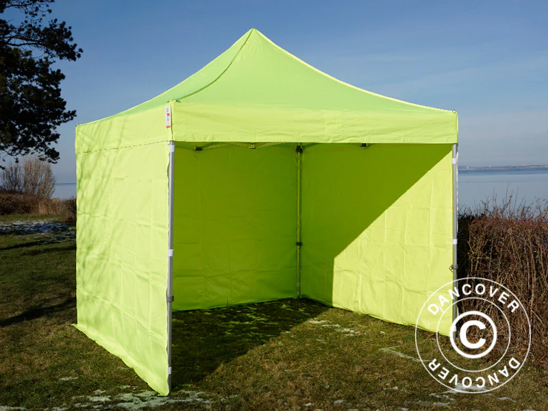 Snabbtält FleXtents PRO Steel 3x3m Neongul/grön, inkl. 4 sidor BARA 4 ST. KVAR - Image 7
