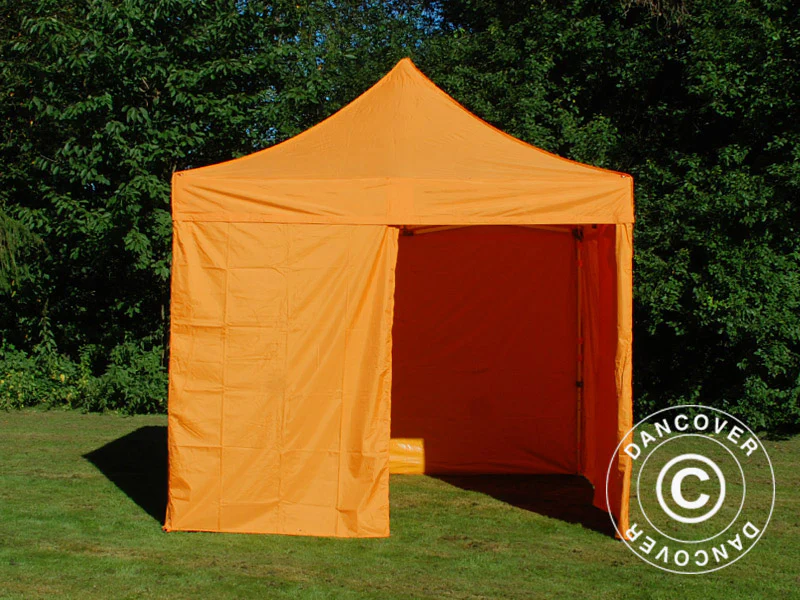 Snabbtält FleXtents PRO Steel 3x3m Orange, inkl. 4 sidor - Image 9