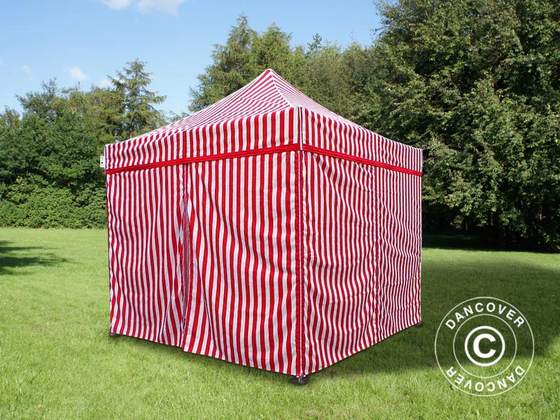 Snabbtält FleXtents PRO Steel 3x3m Randigt, inkl. 4 sidor - Image 4