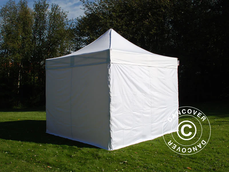 Snabbtält FleXtents PRO Steel 3x3m Vit, Flamhämmande, inkl. 4 sidor - Image 5