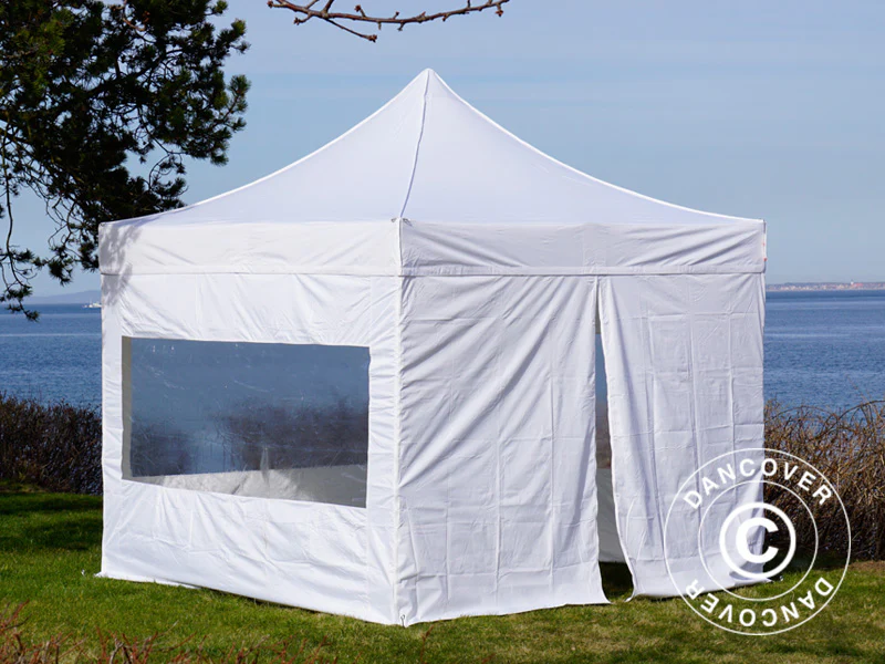 Snabbtält FleXtents PRO Steel 3x3m Vit, inkl. 4 sidor - Image 3