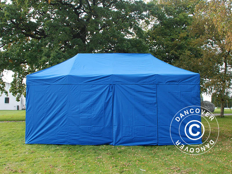 Snabbtält FleXtents PRO Steel 3x6m Blå, inkl. 6 sidor - Image 3