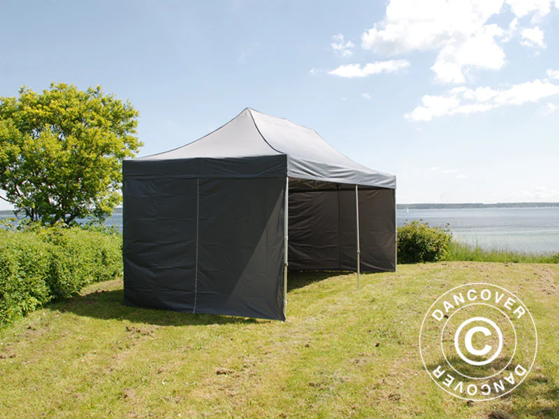 Snabbtält FleXtents PRO Steel 3x6m Grå, inkl. 6 sidor - Image 7