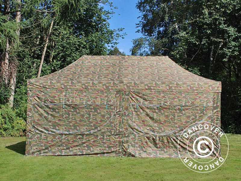 Snabbtält FleXtents PRO Steel 3x6m Kamouflage, inkl. 6 sidor - Image 5