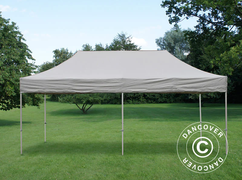Snabbtält FleXtents PRO Steel 3x6m Latte, inkl. 6 sider & dekorativa gardiner - Image 6