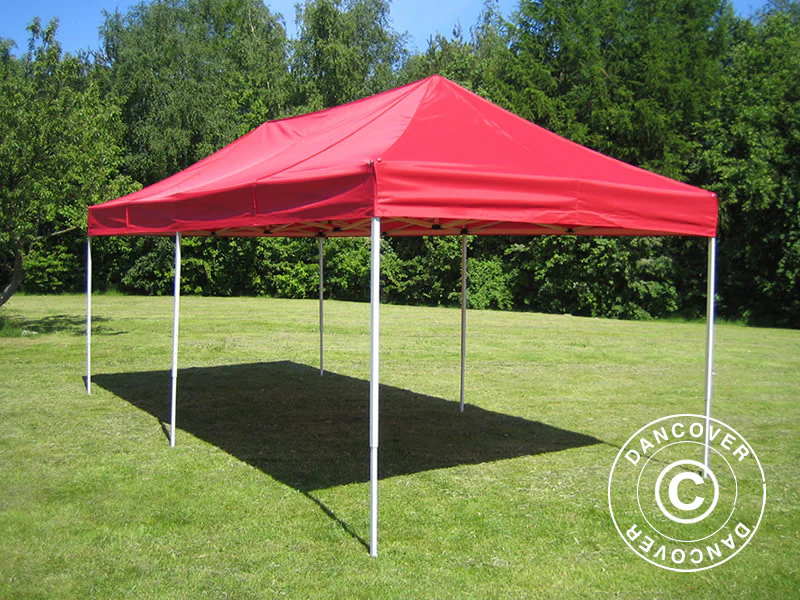 Snabbtält FleXtents PRO Steel 3x6m Röd - Image 2