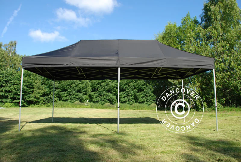 Snabbtält FleXtents PRO Steel 3x6m Svart, Flamhämmande - Image 3