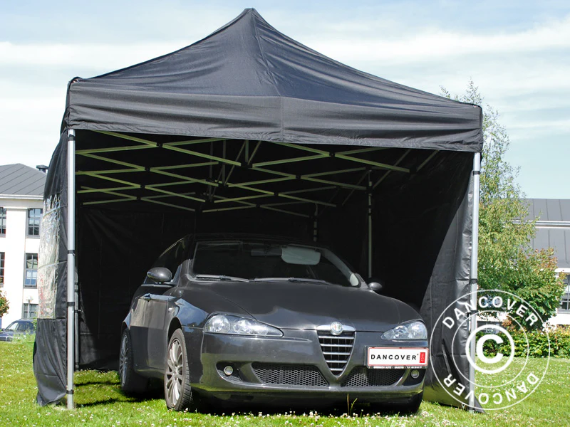 Snabbtält FleXtents PRO Steel 3x6m Svart, inkl. 6 sidor - Image 4