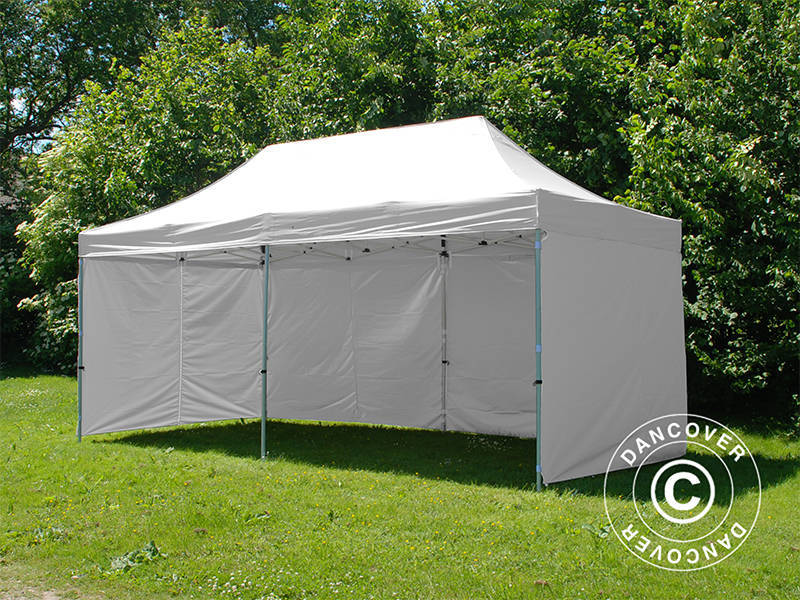 Snabbtält FleXtents PRO Steel 3x6m Vit, Flamhämmande, inkl. 6 sidor - Image 9