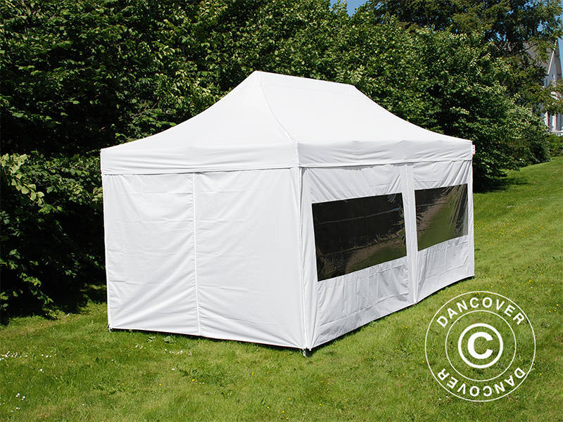 Snabbtält FleXtents PRO Steel 3x6m Vit, inkl. 6 sidor - Image 3