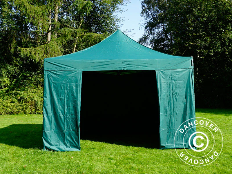 Snabbtält FleXtents PRO Steel 4x4m Grön, inkl. 4 sidor - Image 2