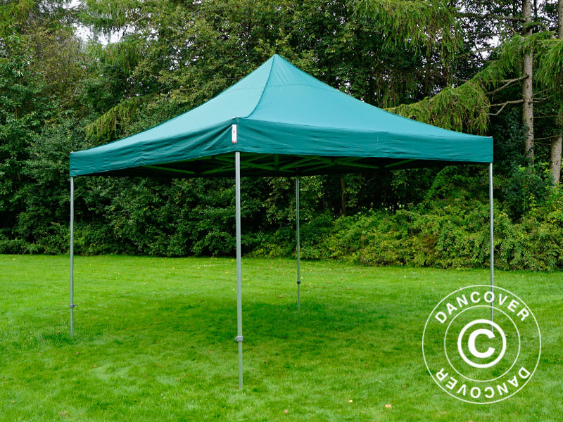 Snabbtält FleXtents PRO Steel 4x4m Grön, inkl. 4 sidor - Image 6