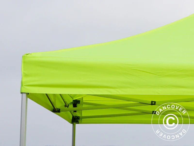 Snabbtält FleXtents PRO Steel 4x4m Neongul/grön, inkl. 4 sidor - Image 10