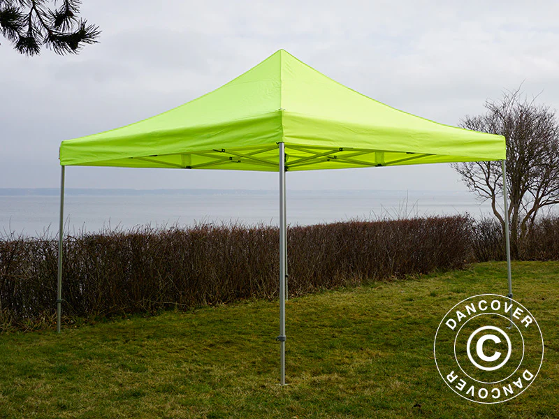 Snabbtält FleXtents PRO Steel 4x4m Neongul/grön, inkl. 4 sidor - Image 9