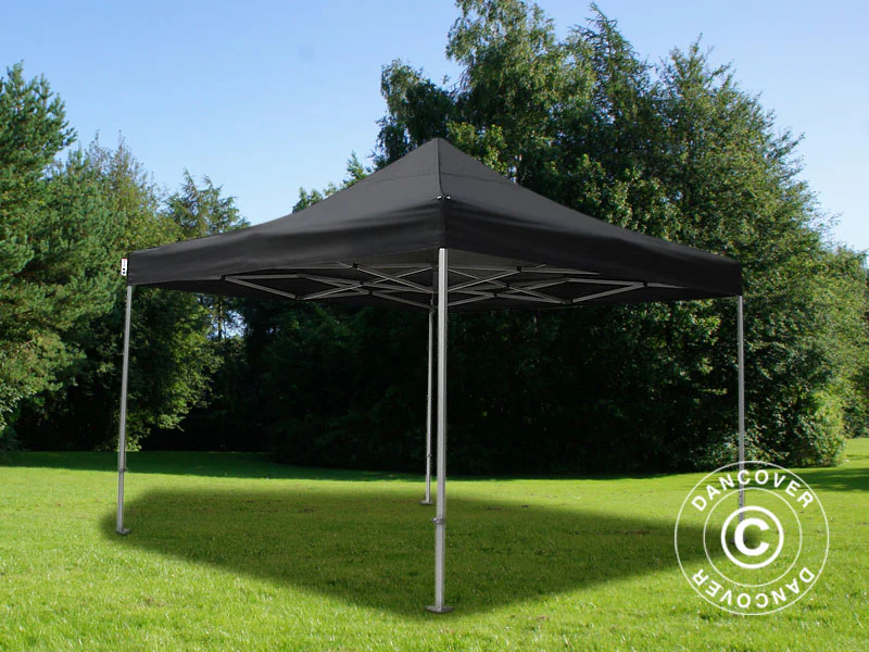 Snabbtält FleXtents PRO Steel 4x4m Svart, Flamhämmande - Image 4