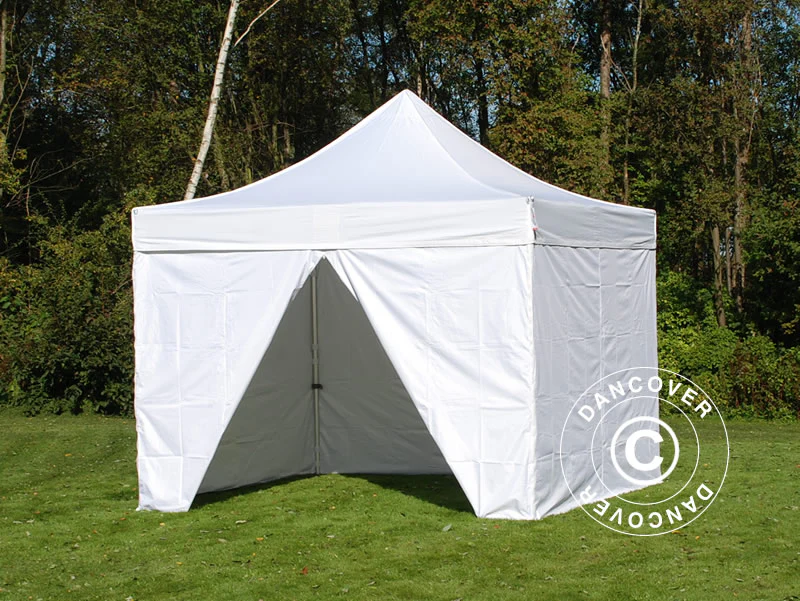 Snabbtält FleXtents PRO Steel 4x4m Vit, Flamhämmande, inkl. 4 sidor - Image 3