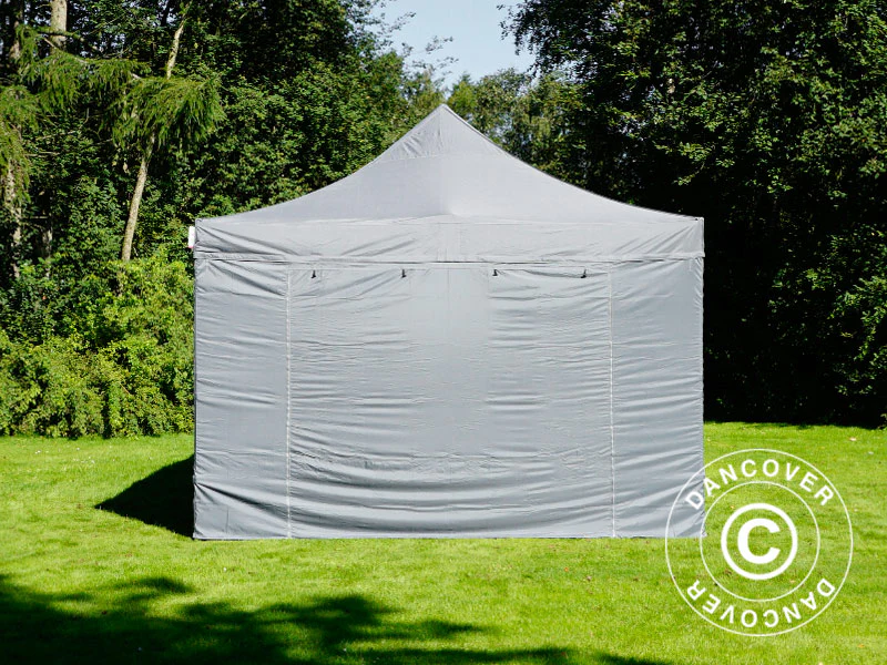 Snabbtält FleXtents PRO Steel 4x6m Grå, inkl. 8 sidor - Image 6