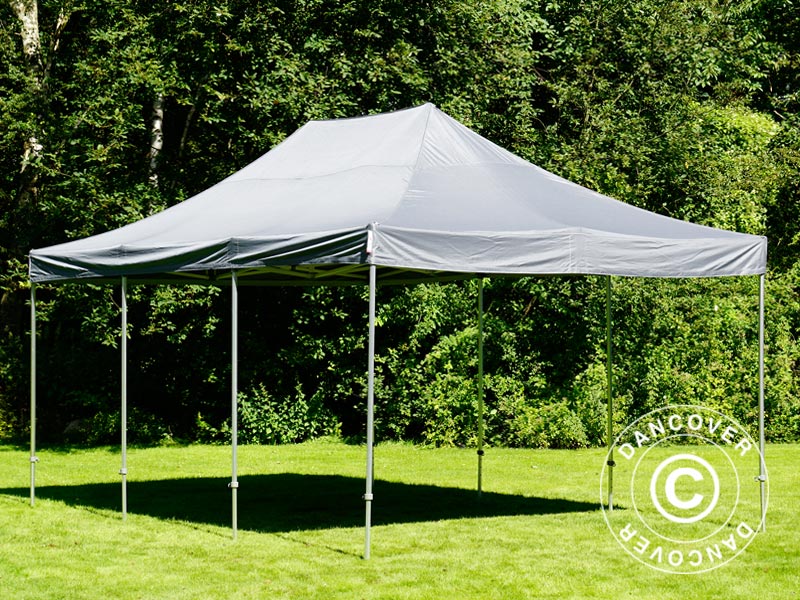 Snabbtält FleXtents PRO Steel 4x6m Grå, inkl. 8 sidor - Image 7