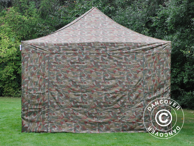 Snabbtält FleXtents PRO Steel 4x6m Kamouflage, inkl. 8 sidor - Image 8