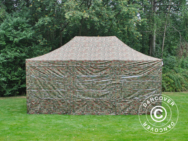 Snabbtält FleXtents PRO Steel 4x6m Kamouflage, inkl. 8 sidor - Image 9