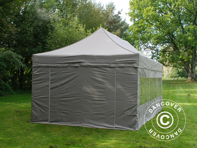 Snabbtält FleXtents PRO Steel 4x6m Latte, inkl. 8 sidor - Image 4